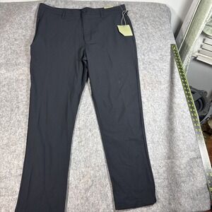 SKYR Men's 4-Way Stretch Anti Odor Moisture Wicking Upf  Pant Black 38 x 30